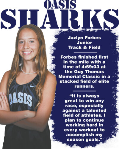 Forbes selected March Athlete of the Month